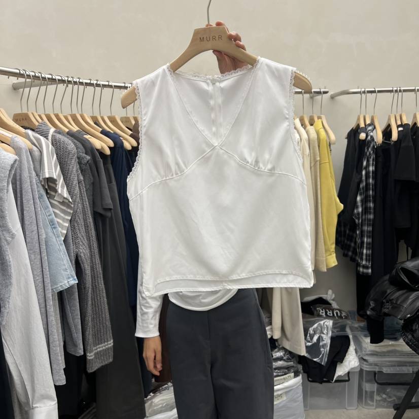 MURR東大門㊣實拍女士新品熱賣人氣25秋冬職業休閑吊帶背心MURR吊帶/背心