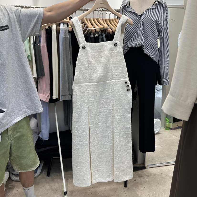 ORRD東大門㊣實拍女裝新款25秋冬職業時尚人氣連衣裙粗花呢ORRD連衣裙