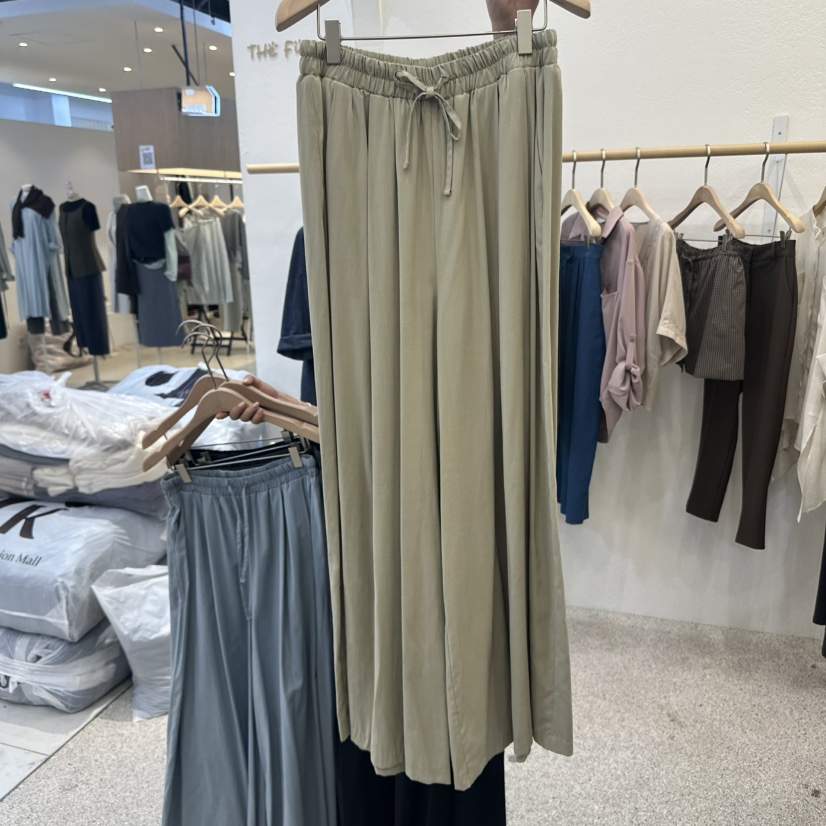 FUNNY POWDER東大門㊣實拍女裝新品時尚休閑推薦休閑褲亞麻THE FUNNY休閑褲