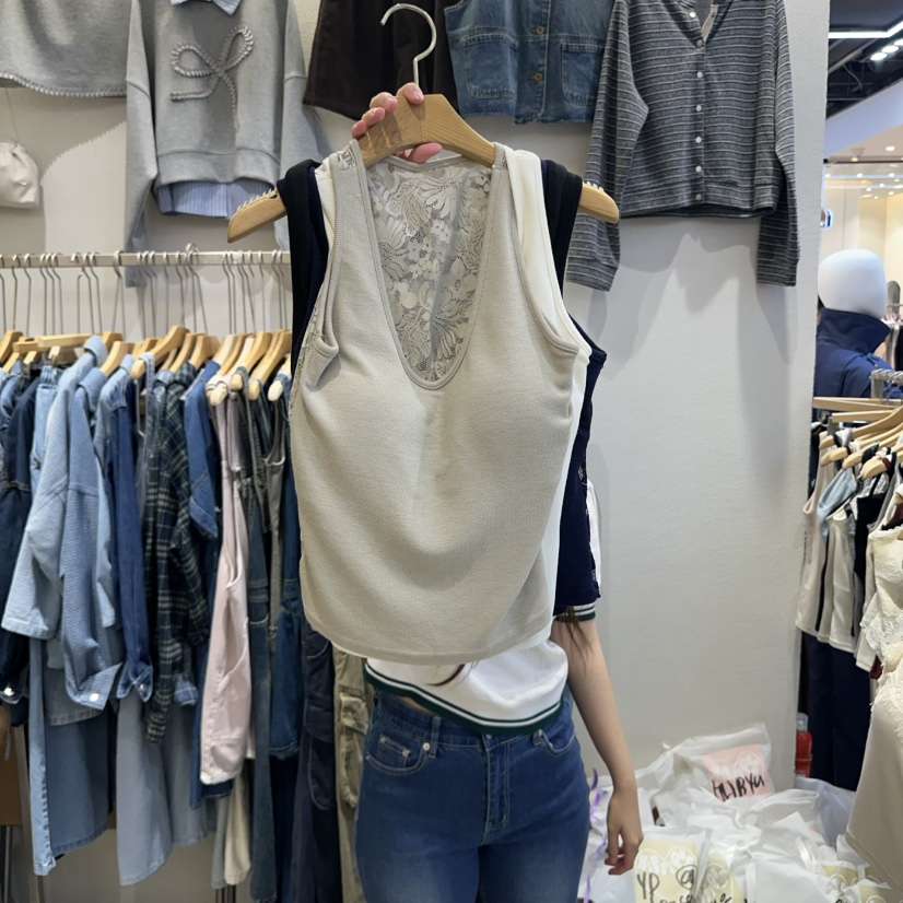 HIPTIQUE韓國代購㊣女士新品職業時尚25秋冬推薦吊帶背心透明HIPTIQUE吊帶/背心
