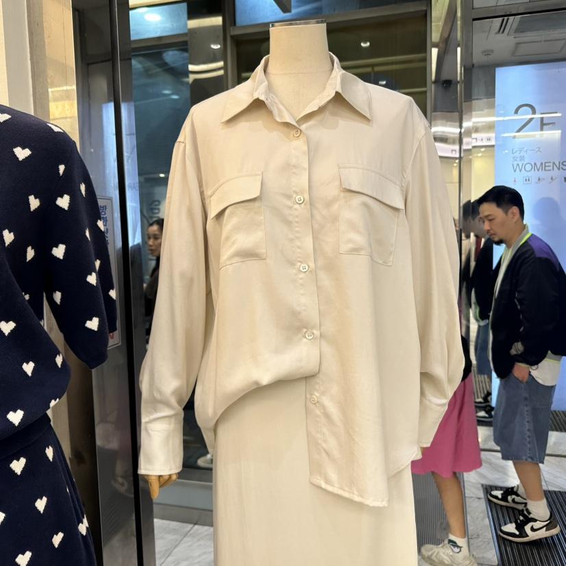 AFTERGLOW東大門㊣代購女士新品熱賣休閑25秋冬人氣襯衫蕾絲衫AFTERGLOW襯衫/蕾絲衫