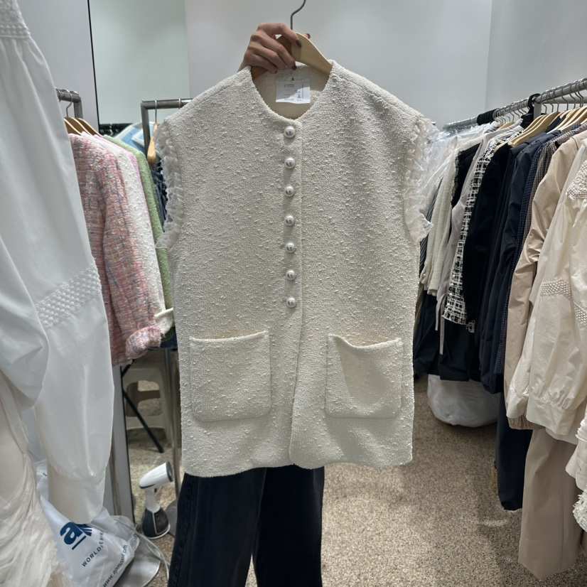 A韓國代購㊣女裝新款熱賣25秋冬時尚休閑人氣推薦真品職業馬甲A STORE馬甲