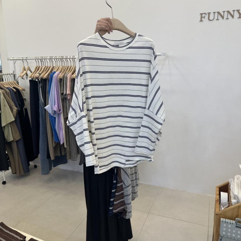 FUNNY POWDER韓國代購㊣女士新品職業熱賣人氣休閑長袖T恤THE FUNNY長袖T恤