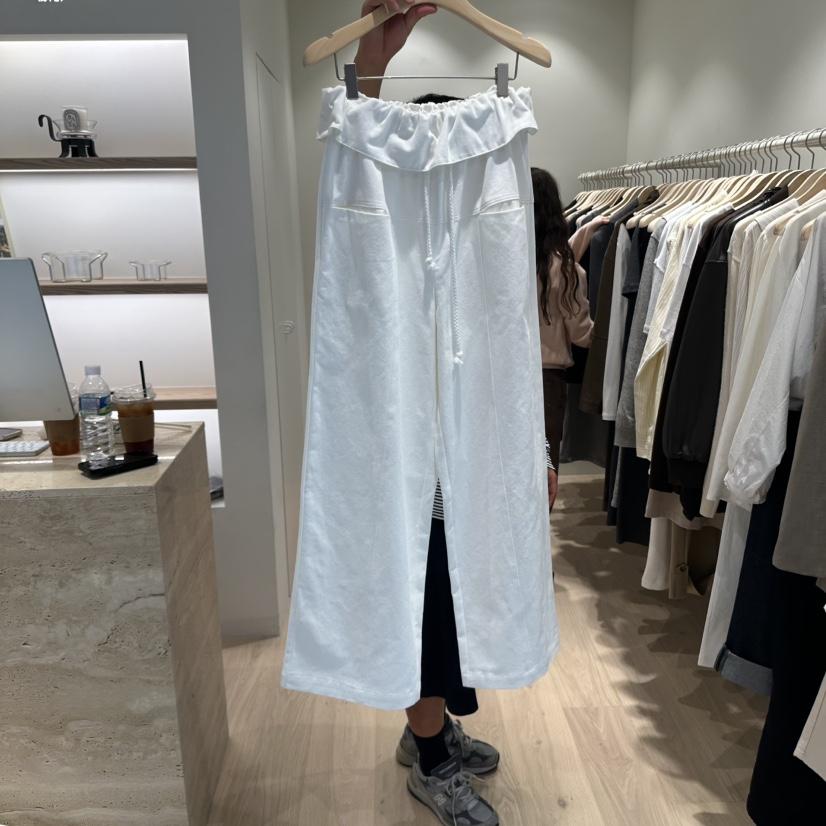 LIFFEY東大門㊣直郵女裝新品時尚25秋冬真品職業休閑褲荷葉邊LIFFEY休閑褲