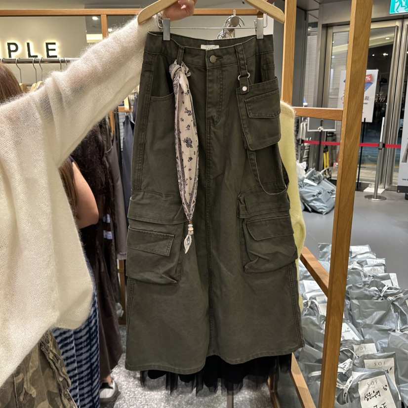 SOF東大門㊣實拍女裝新款職業真品人氣休閑褲不含配飾口袋工裝SOF休閑褲