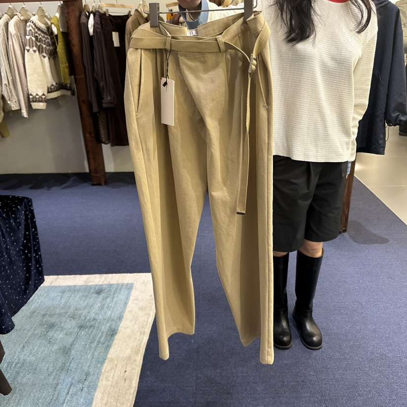 FURE韓國直郵㊣女士新品25秋冬推薦真品休閑時尚休閑褲含腰帶FURE休閑褲