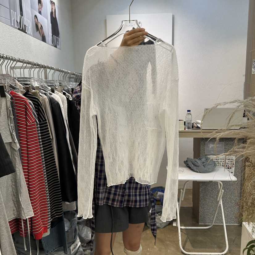 PLOVER東大門㊣代購女裝新品人氣25秋冬推薦時尚襯衫蕾絲衫PLO_VER襯衫/蕾絲衫