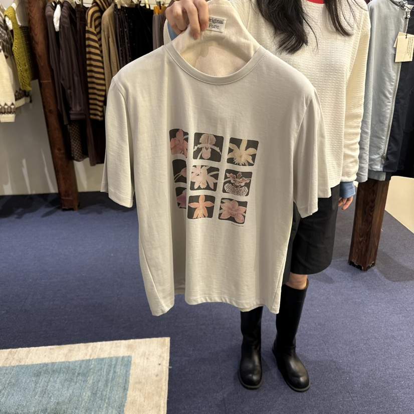 FURE韓國代購㊣女裝新品熱賣職業推薦人氣真品25秋冬時尚T恤FURET恤