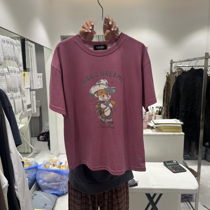 COMBO韓國直郵㊣女士新品推薦熱賣休閑時尚職業真品25秋冬T恤COM_BOT恤