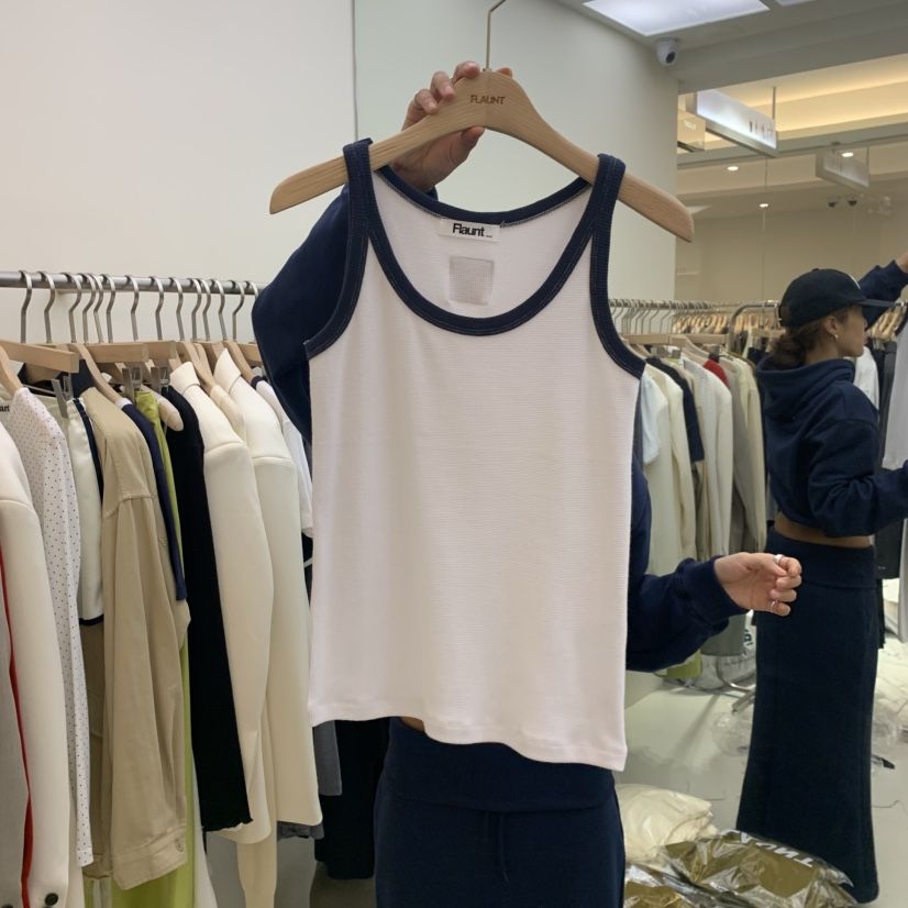 FLAUNT東大門㊣實拍女士新品人氣熱賣時尚真品休閑吊帶背心FLAUNT吊帶/背心