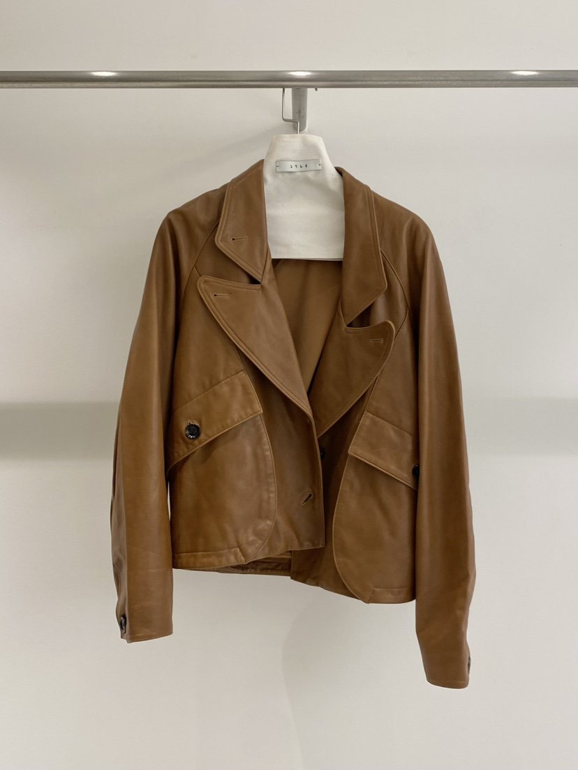 1968東大門㊣實拍女士新品職業真品25秋冬休閑夾克口袋皮革1968/YEOUYA夾克
