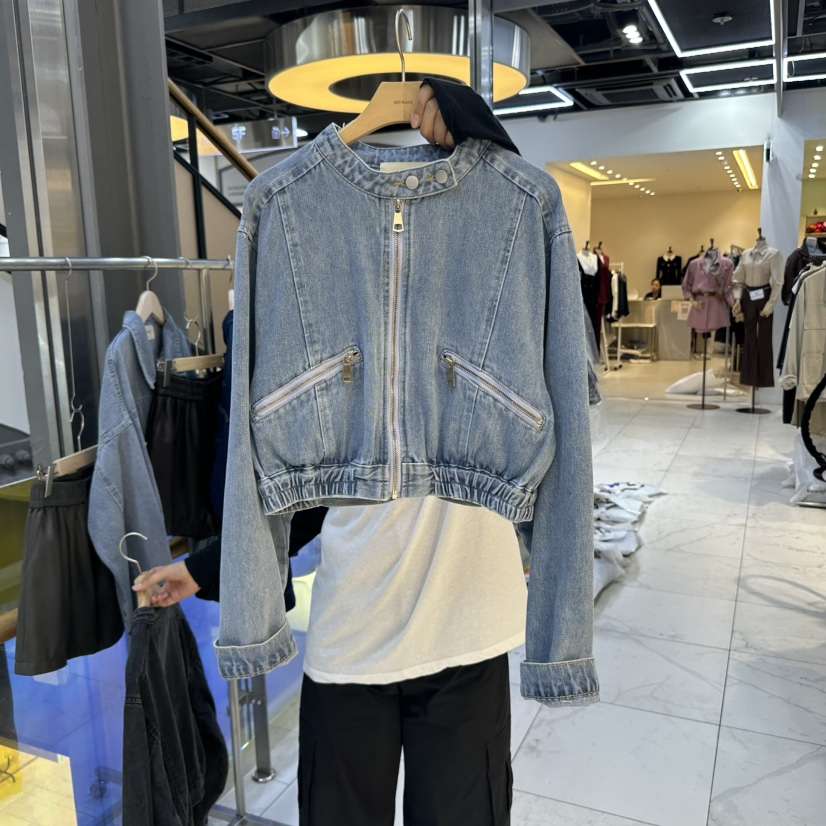 HOT PLACE韓國代購㊣女士新品真品25秋冬休閑時尚夾克拉鏈HOT PLACE/DREAM GIRIS夾克