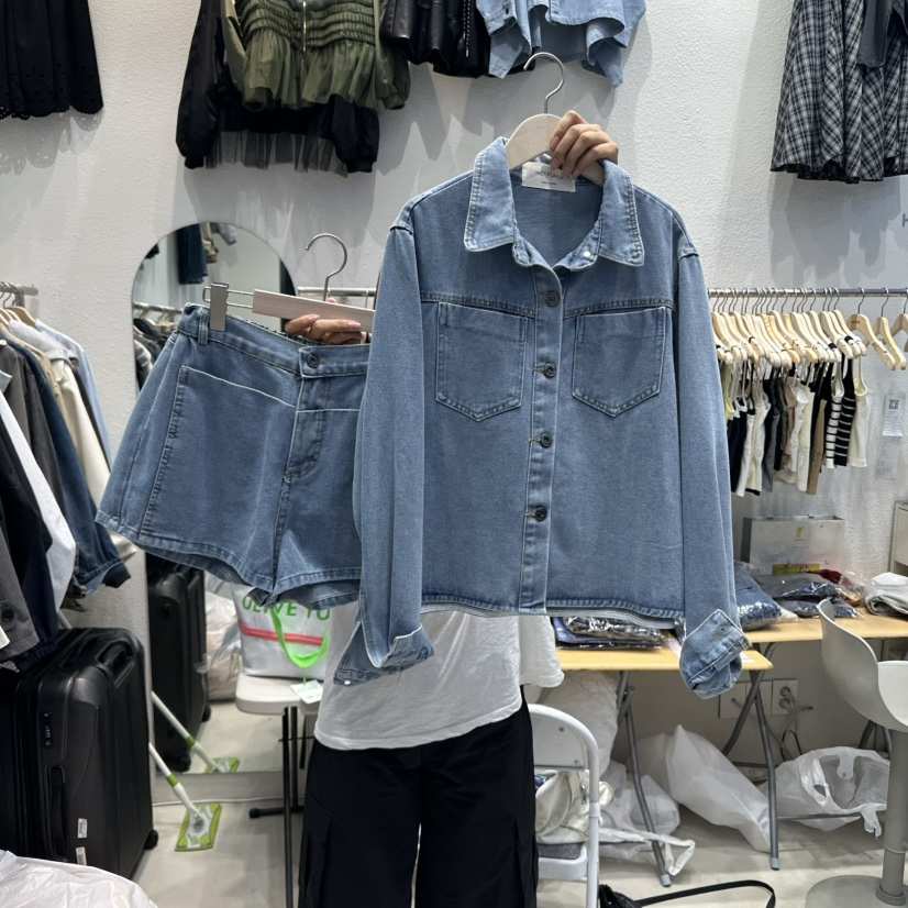 HOT PLACE東大門㊣代購女裝新品休閑時尚人氣套裝兩件套口袋HOT PLACE/DREAM GIRIS套裝