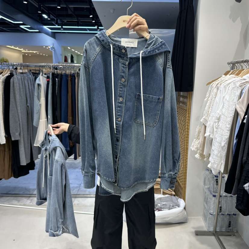HOT PLACE東大門㊣直郵女裝新品休閑真品時尚夾克口袋連帽HOT PLACE/DREAM GIRIS夾克