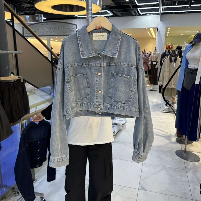 HOT PLACE韓國代購㊣女士新品25秋冬職業熱賣休閑夾克紐扣HOT PLACE/DREAM GIRIS夾克