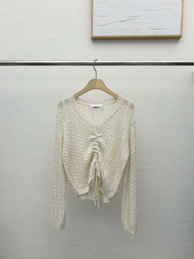 MILK TEA東大門㊣代購女士新品人氣熱賣推薦25秋冬真品針織衫MILK TEA針織衫