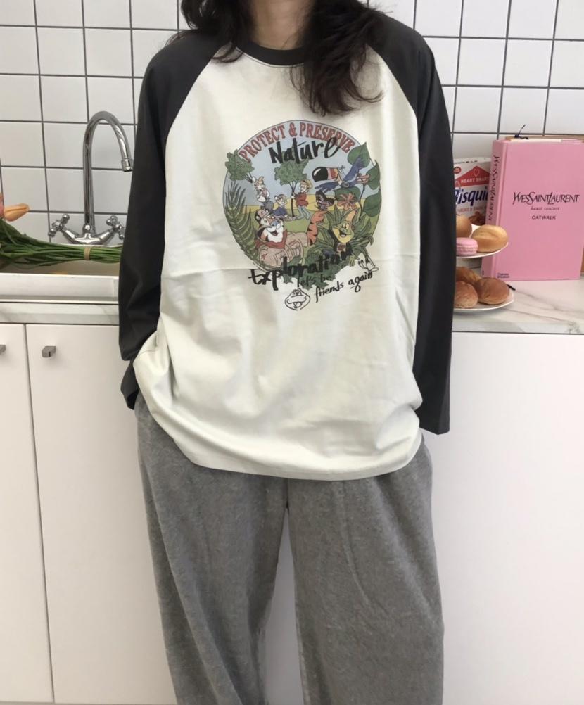 GLAD SOME韓國代購㊣女裝新品人氣休閑職業時尚熱賣長袖T恤GLAD SOME長袖T恤
