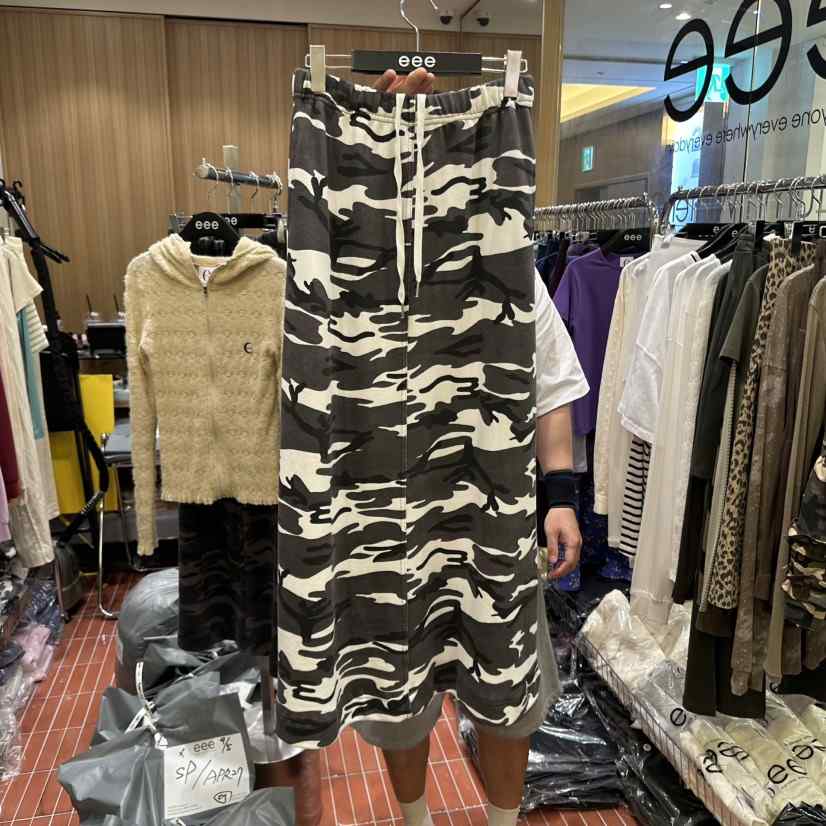 E/E/E韓國直郵㊣女士新品時尚25秋冬推薦休閑職業人氣長裙E/E/E長裙