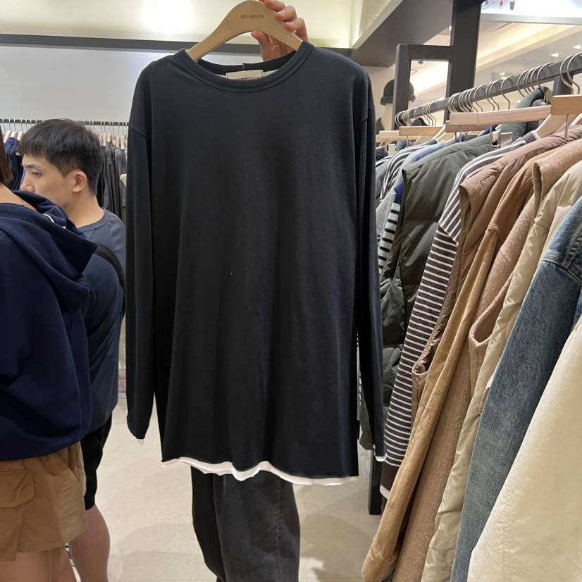 SELF SERVICE韓國直郵㊣女裝新品職業真品25秋冬推薦長袖T恤SELF SERVICE長袖T恤