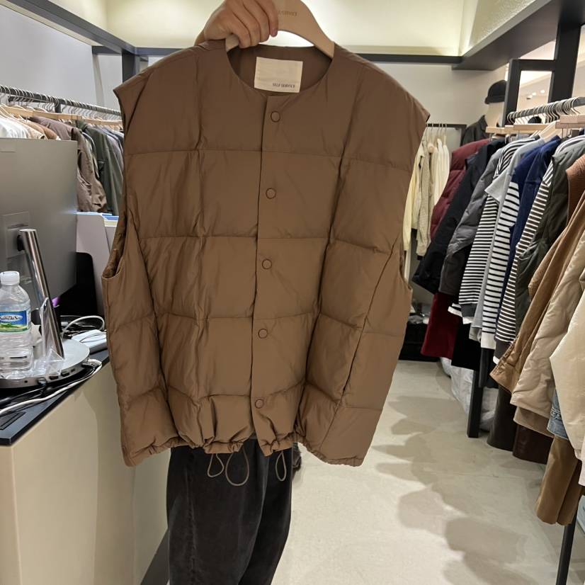 SELF SERVICE東大門㊣代購女裝新品職業人氣時尚馬甲不含圍巾SELF SERVICE馬甲
