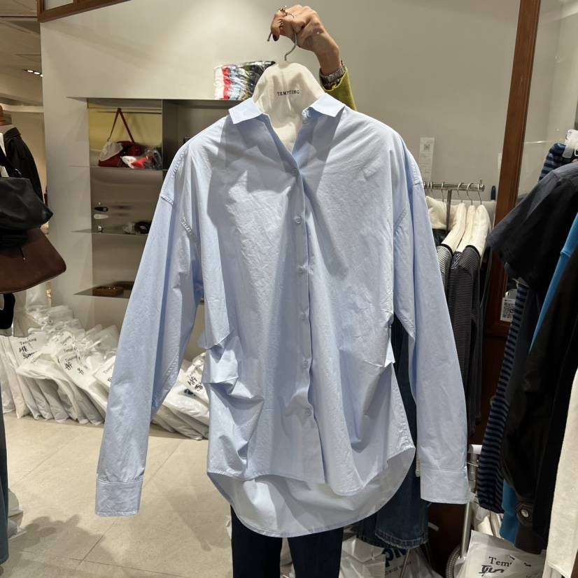 TEMPTING東大門㊣代購女裝新品熱賣時尚休閑25秋冬襯衫蕾絲衫TEMPTING襯衫/蕾絲衫