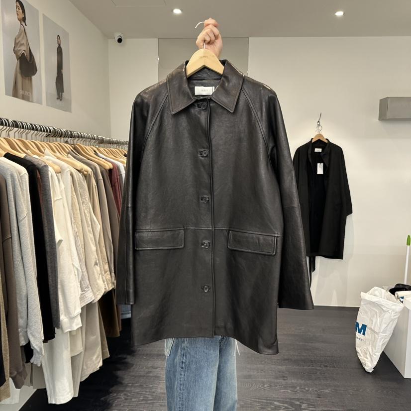 OBJECT東大門㊣代購女士新款職業時尚真品25秋冬夾克小羊皮OBJECT夾克
