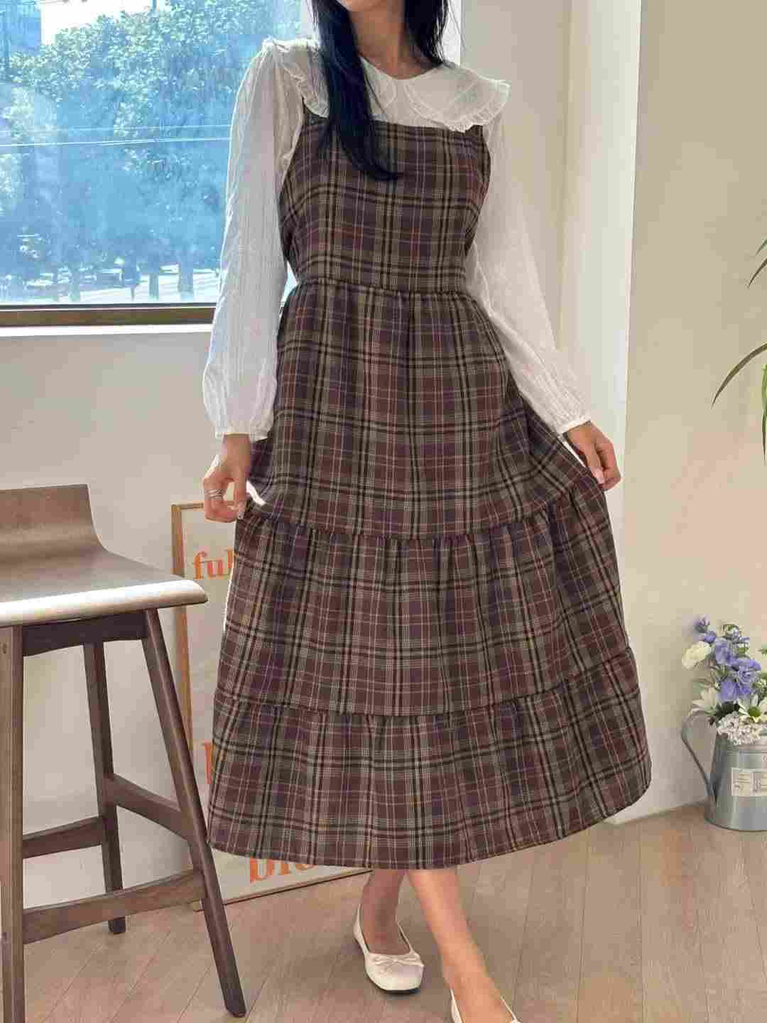 YANGPA韓國代購㊣女裝新品人氣推薦真品時尚連衣裙不含內搭YANGPA連衣裙