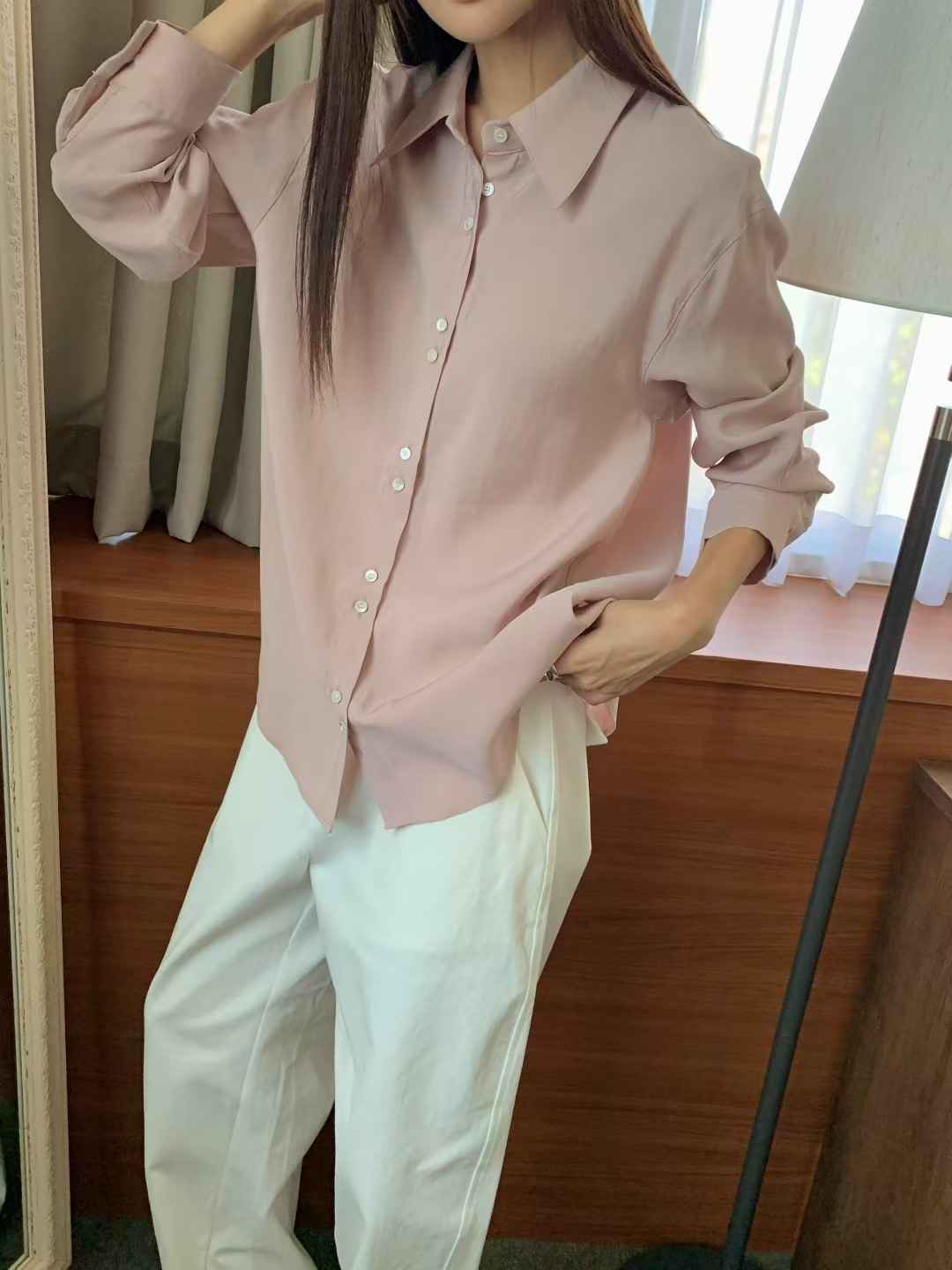 JOURNAL東大門㊣直郵女裝新款休閑時尚25秋冬熱賣襯衫蕾絲衫JOURNAL襯衫/蕾絲衫