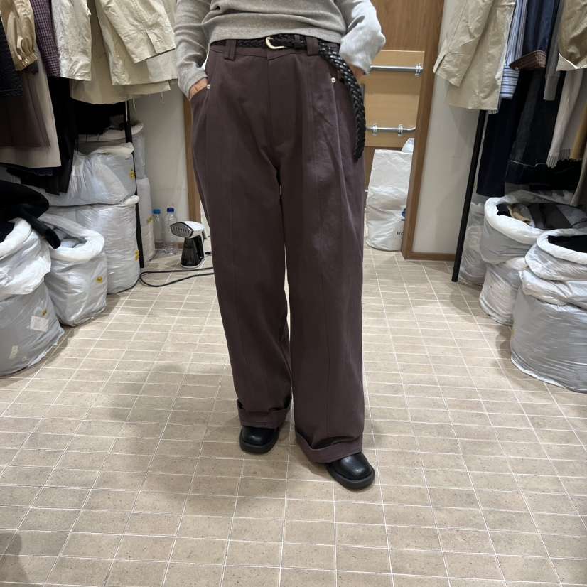 LOFN東大門㊣代購女士新品人氣休閑職業時尚休閑褲不含腰帶LOFN休閑褲