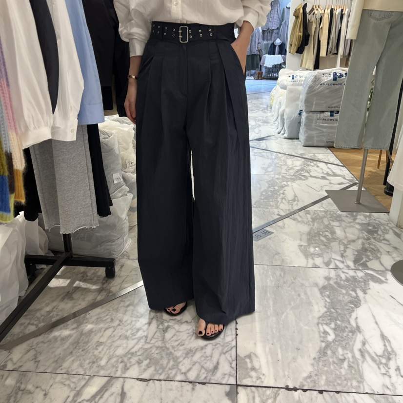 ALMOND韓國代購㊣女裝新品熱賣休閑人氣25秋冬休閑褲含腰帶ALMOND休閑褲
