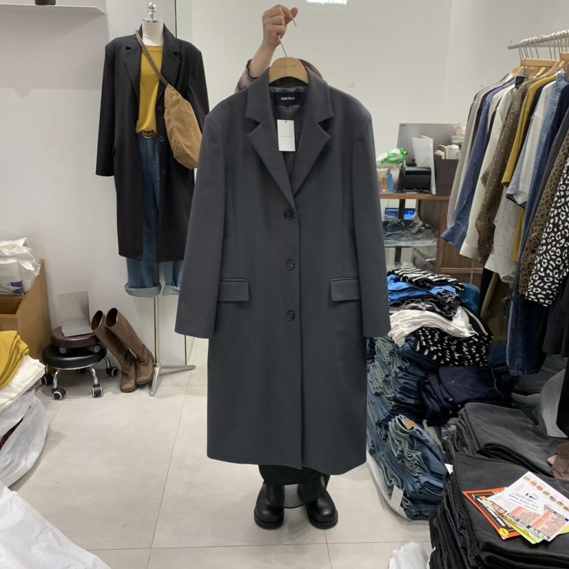ANN MARGRET韓國直郵㊣女裝新款25秋冬長款風衣不含包GRETA.Y長款風衣