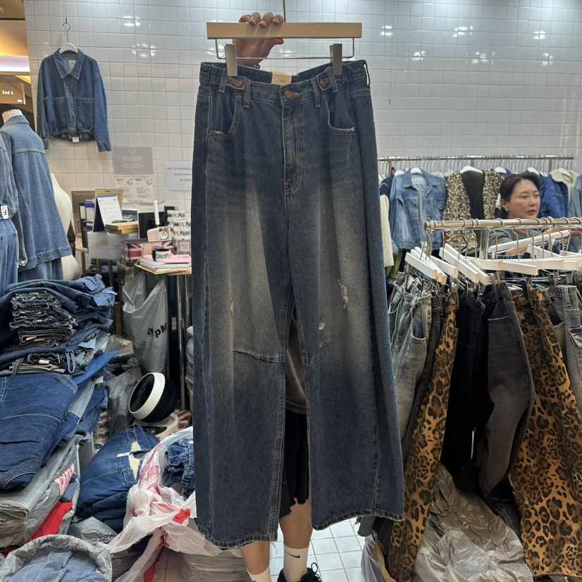 ITZEL韓國代購㊣女士新款時尚熱賣人氣職業25秋冬真品牛仔褲ITZEL牛仔褲