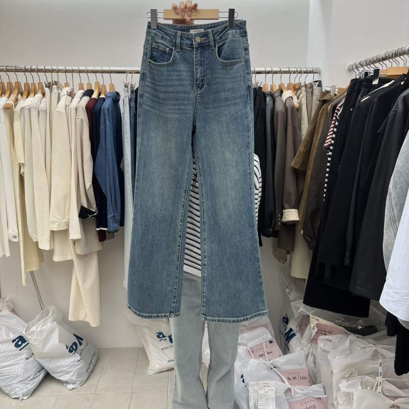 DRESS ROOM韓國代購㊣女士新品人氣時尚職業真品熱賣牛仔褲DRESS ROOM牛仔褲