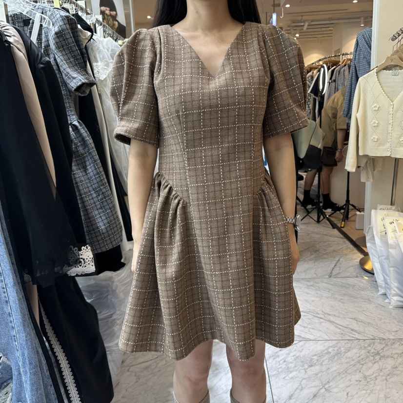 CHEAP-CHIC東大門㊣實拍女裝新品真品人氣時尚職業連衣裙格紋CHEAP-CHIC/CHARLES THE SECOND連衣裙
