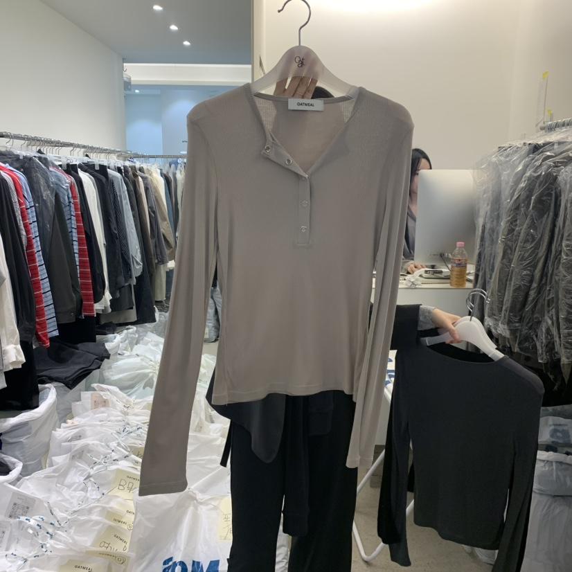 OATMEAL東大門㊣實拍女裝新品熱賣休閑真品時尚推薦長袖T恤OATMEAL長袖T恤
