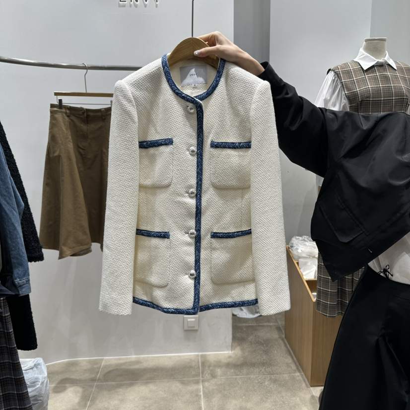 ENVY東大門㊣代購女裝新款熱賣真品25秋冬推薦人氣夾克圓領ENVY夾克