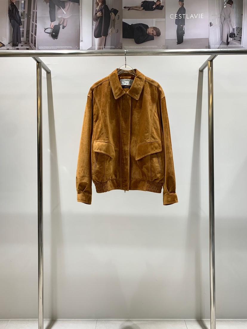 CESTLAVIE韓國代購㊣女士新品25秋冬休閑熱賣職業夾克絨面革CESTLAVIE夾克