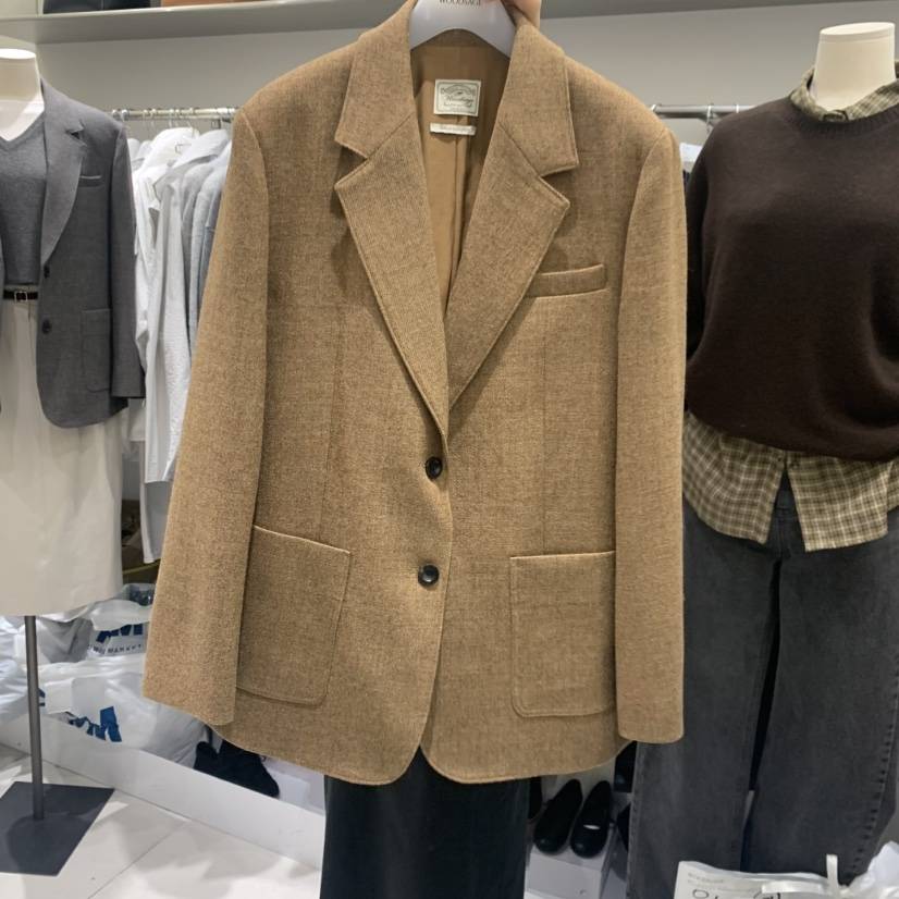 WOOD SAGE東大門㊣代購女士新品時尚熱賣25秋冬推薦夾克口袋WOOD SAGE夾克