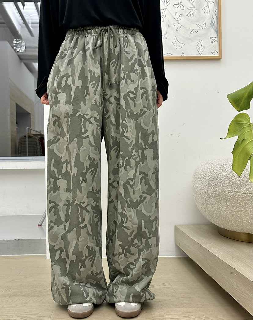 BUT東大門㊣直郵女士新款時尚職業25秋冬休閑真品休閑褲迷彩button休閑褲