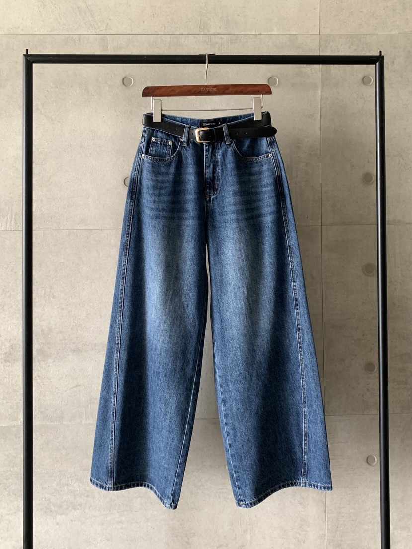 DAVICHI東大門㊣實拍女裝新品真品推薦熱賣牛仔褲含隨機腰帶DAVICHI牛仔褲