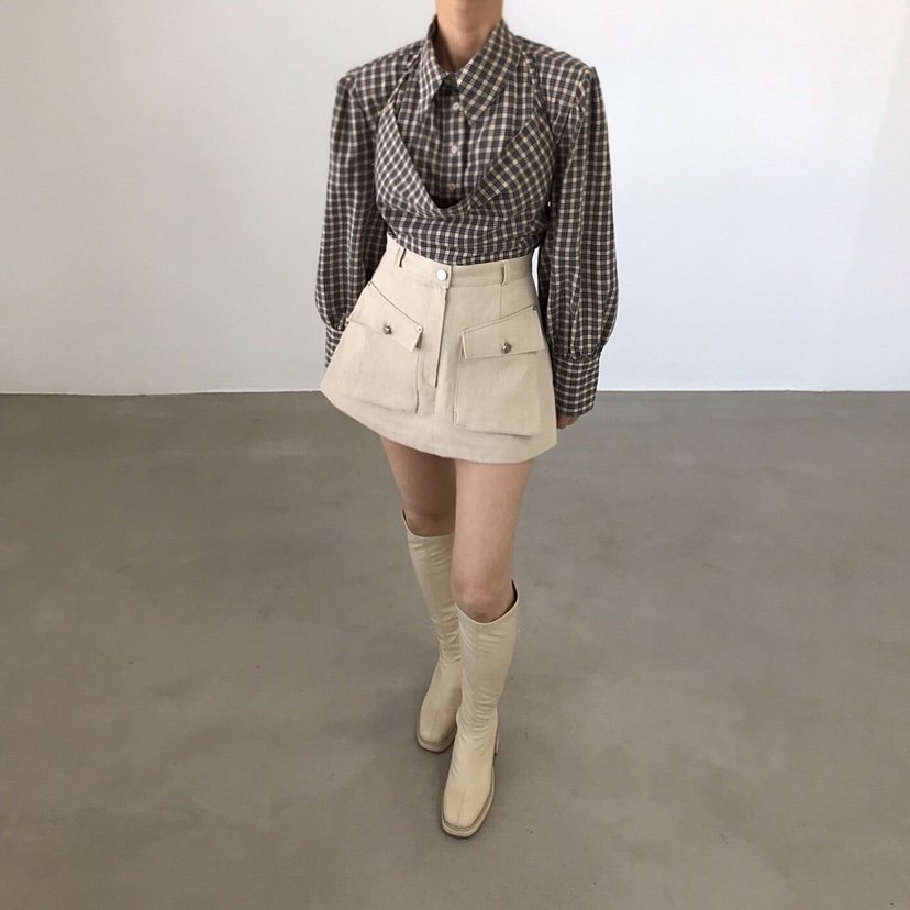 2TWO MOON韓國直郵㊣女裝新款真品時尚休閑襯衫蕾絲衫兩件套2TWO MOON襯衫/蕾絲衫