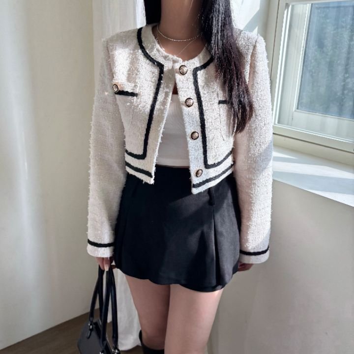 mars韓國直郵㊣女士新品人氣25秋冬時尚休閑熱賣職業夾克花呢mars夾克