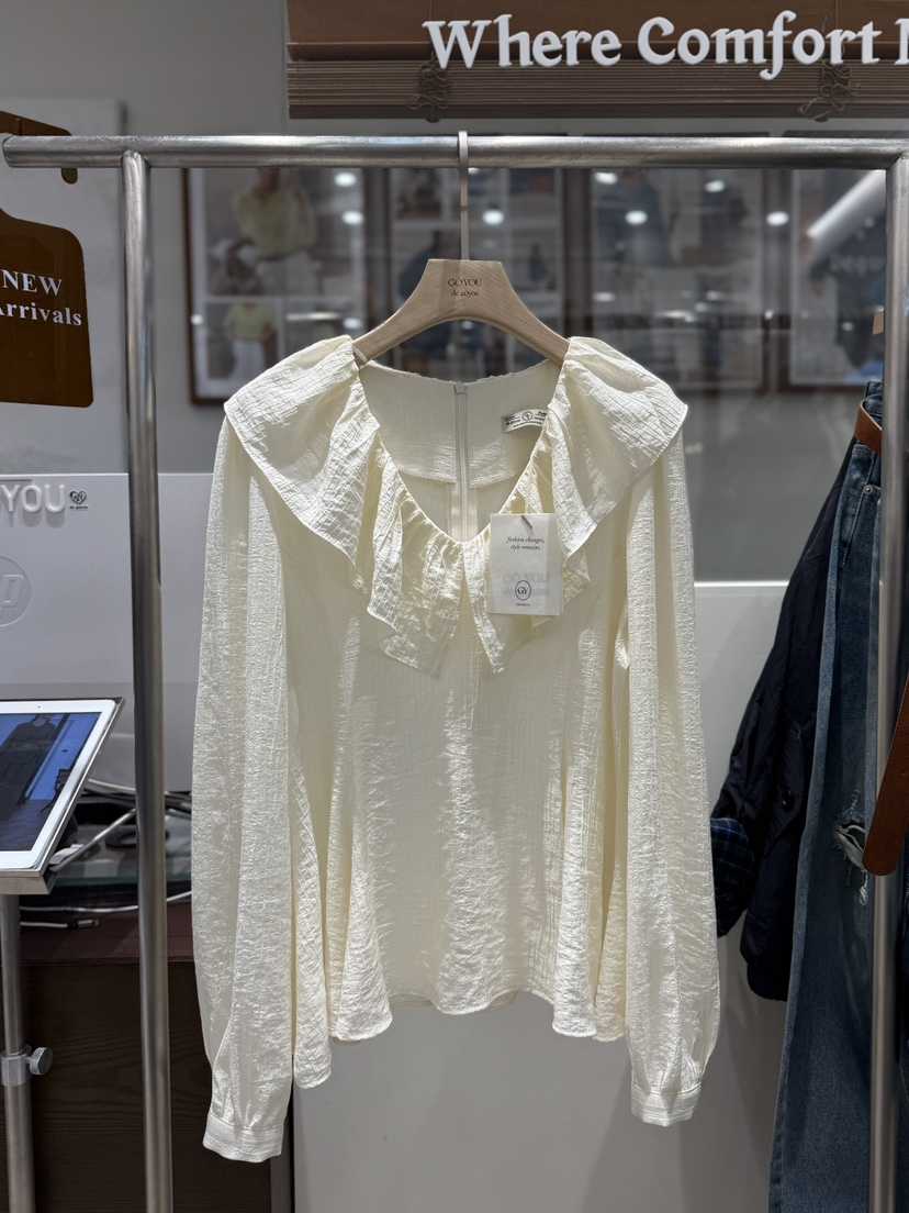 DE GO YOU東大門㊣直郵女裝新款休閑真品人氣職業襯衫蕾絲衫DE GO YOU襯衫/蕾絲衫