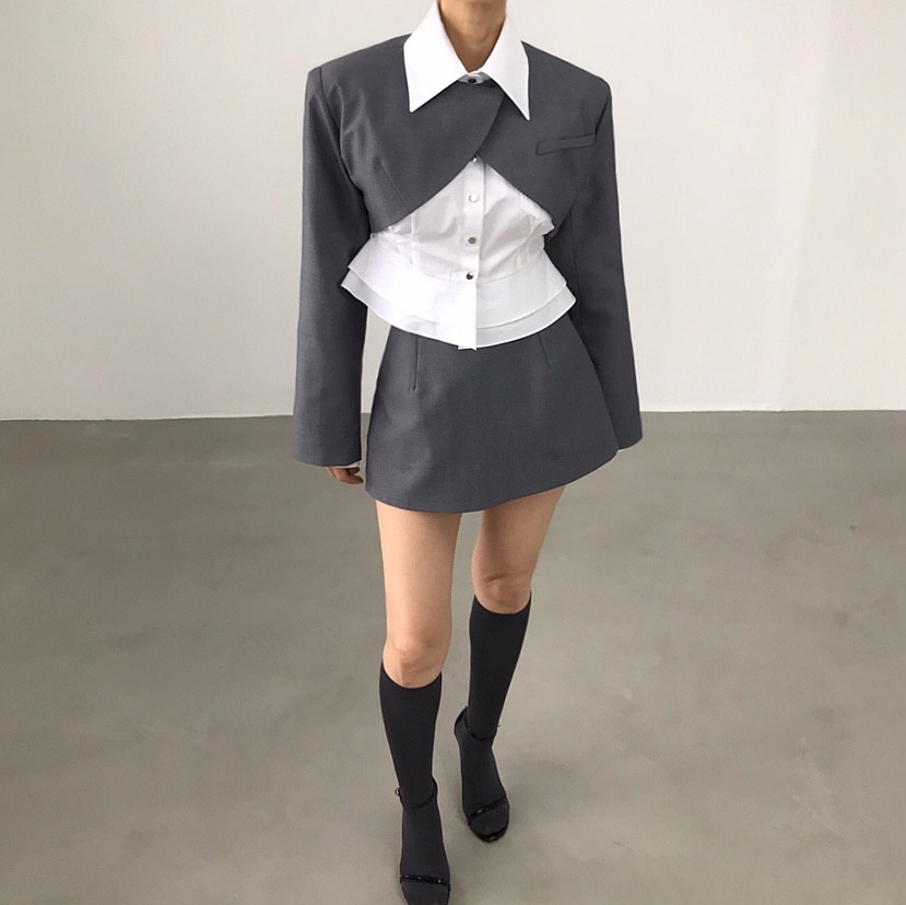 2TWO MOON東大門㊣代購女裝新款休閑25秋冬真品人氣時尚夾克2TWO MOON夾克