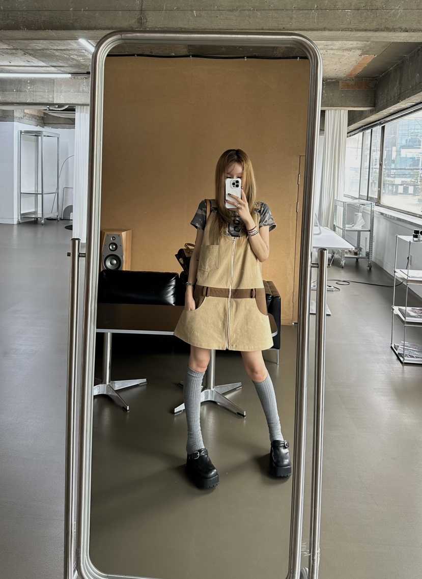 ZEROZERO韓國代購㊣女裝新品推薦真品時尚人氣休閑熱賣背帶褲ZEROZERO背帶褲