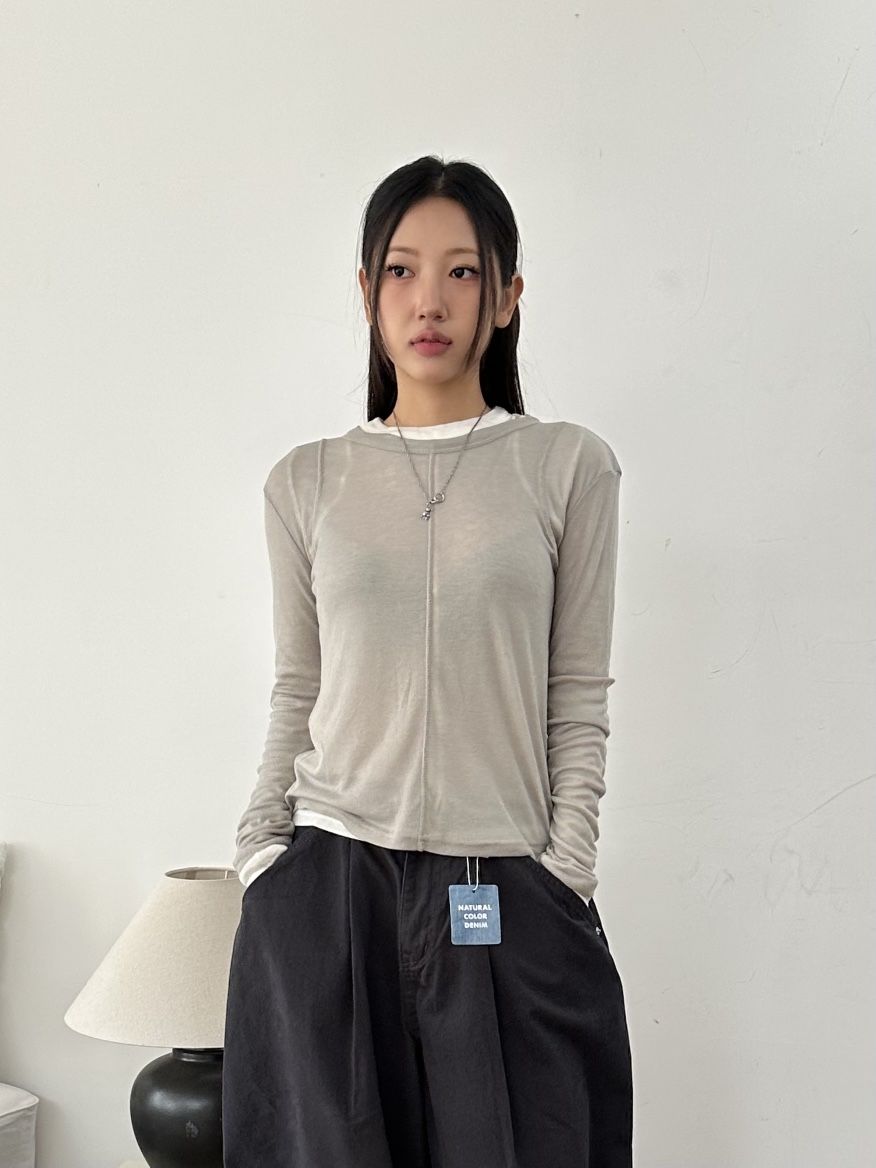I MFACT東大門㊣實拍女裝新款真品職業熱賣時尚25秋冬長袖T恤I MFACT長袖T恤