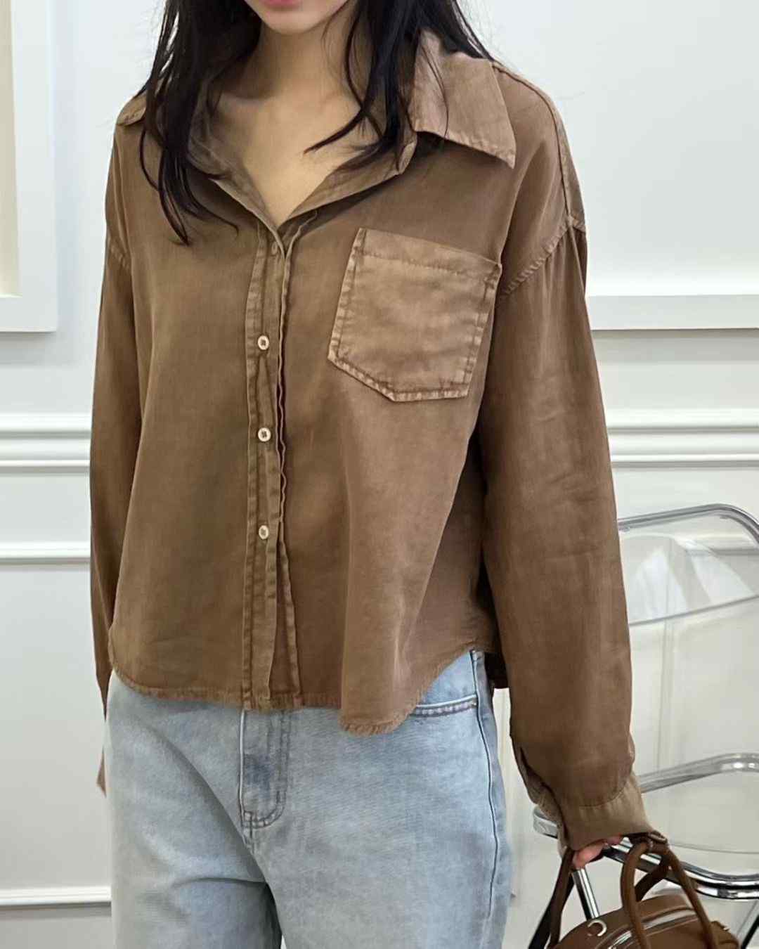 TERROIR韓國代購㊣女裝新款推薦熱賣真品人氣時尚襯衫蕾絲衫TERROIR襯衫/蕾絲衫