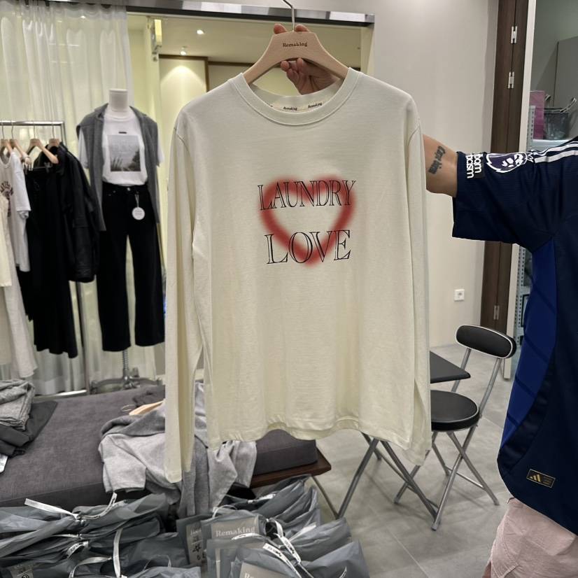 URBANSTORY/REMAKING東大門㊣直郵女士新品人氣職業長袖T恤Remaking/URBANSTORY長袖T恤