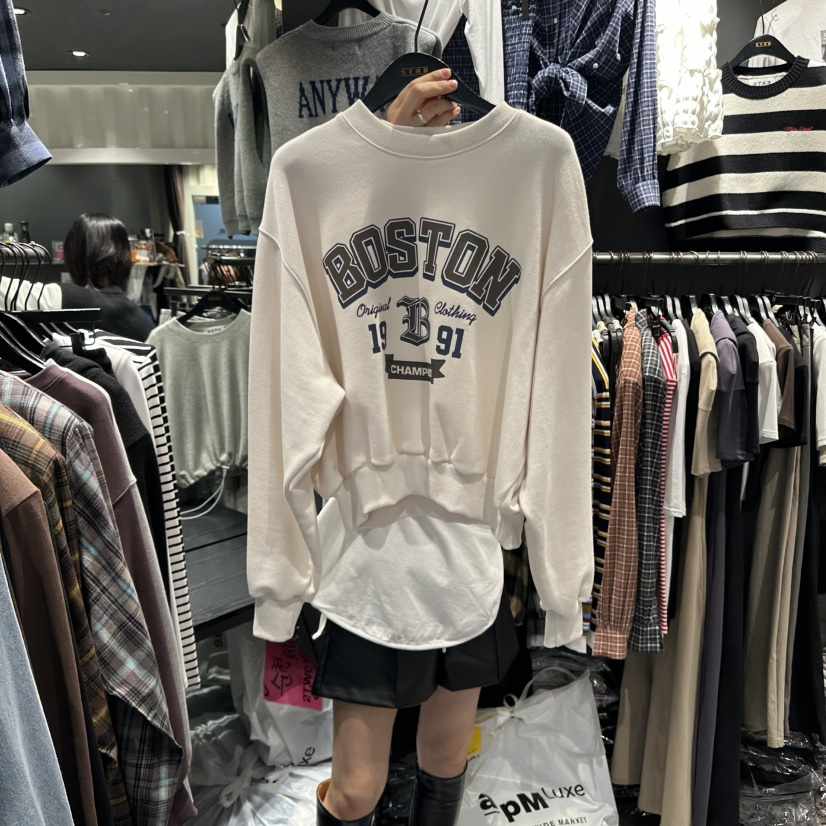 LONE STAR韓國直郵㊣女裝新款熱賣25秋冬休閑真品職業衛衣LONE STAR衛衣