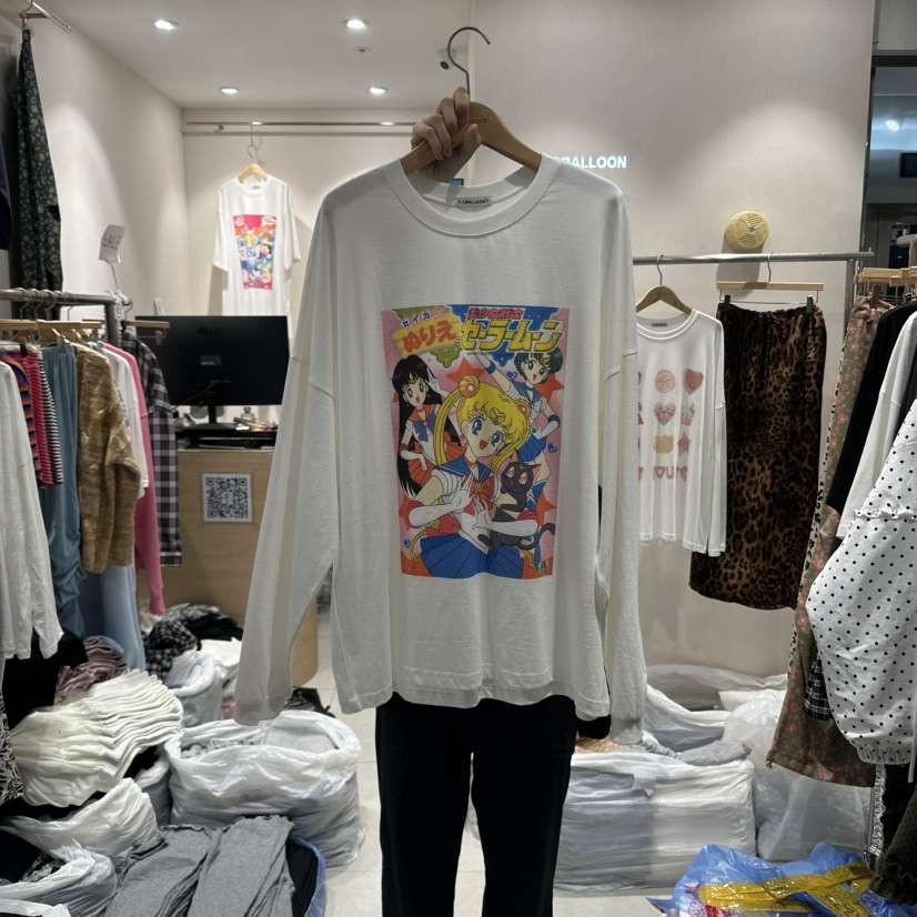 J.BALLOON韓國代購㊣女裝新款時尚人氣真品休閑推薦長袖T恤J.BALLOON長袖T恤